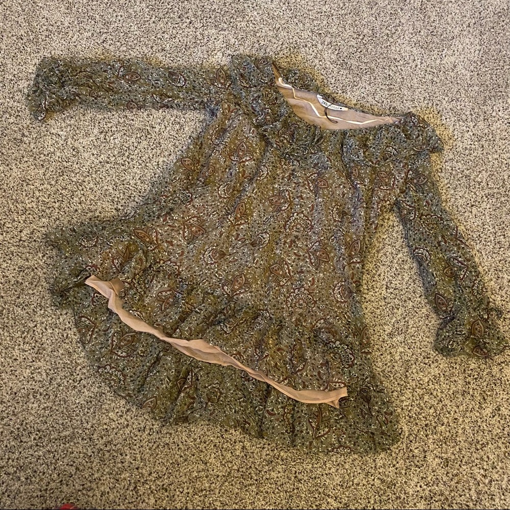 NWOT Zara Dress Women’s Medium Green Long Sleeve